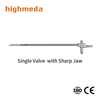 Single Valve with Sharp Jaw