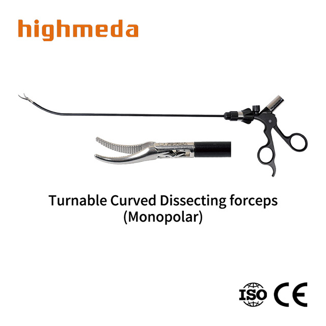 Turnable Curved Dissecting Forceps